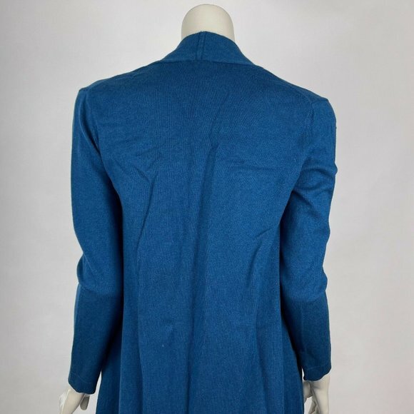 J Jill Open Front Cardigan Dusted Pockets Wool Silk Cotton Long Sleeve Women XS - Picture 10 of 15